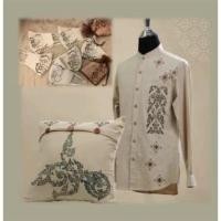 ราคา ปลอกหมอน ผ้าหมักดินเกร็ด พิมพ์เขียนลายไทยพร้อมไส้หมอนผ้าฝ้าย (3938872291)