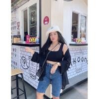 ราคา #ยีนส์ยืด#ยีนส์สาวอวบ#ยีนส์3ส่วน (3002332312)