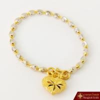 ราคา BangkokGolds สร้อยข้อมือ มูนคัต หยดน้ำ 2 สี ห้อยหัวใจ น้ำหนัก 1 บาท ทองคำแท้ 96.5% * ของแท้ *ทองเยาวราช (6336187010)