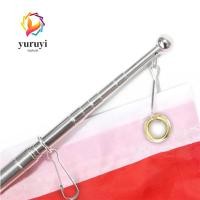 ราคา YURUYI 2 ชิ้นเสาธงขยายได้,สแตนเลส 1/1.6 เมตรเสาธงยืดไสลด์,ฟองน้ําจับไกด์นําเที่ยวแบนเนอร์การสอนห้องเรียน (40610940045)