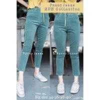 ราคา กางเกงยีนส์ผู้หญิง กางเกงยีนส์ขายาว ทรงบอย กางเกงยีนส์เอวสูง (15517065002)