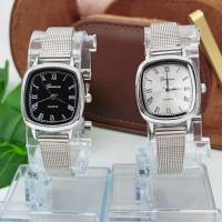 ราคา GENEVA นาฬืกาผู้หญิง แบรนด์แท้ กันน้ำได้ สายสแตนเลส แบบถัก ขนาด 20-25 มม (26858041399)