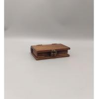 ราคา กล่องไม้สัก เก็บของ กล่องใส่นามบัตร ทรงหนังสือ ขนาดเล็ก (23843606067)