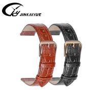 ราคา สายหนังแท้ขายส่งพร้อมสต็อก เจียหลาน สไตล์ ล2ล4ลายจระเข้ หนังวัว สายนาฬิกาผู้ชายผู้หญิงบางเฉียบกันน้ํา (56402524654)