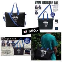 ราคา ♞[ของแท้100%/หิ้วเอง] Stussy 30 Anniversary Canvas Shoulder Bag Black Japan Magazine XSA (29234191177)