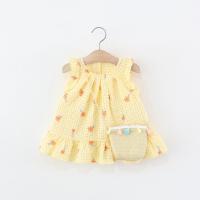 ราคา เด็กฤดูร้อนชุดใหม่กับผ้ากอซโฟมดอกไม้ลายสก๊อตพิมพ์แขนกุดชุดเจ้าหญิงเด็กผู้หญิงกระโปรงปุยเหมาะสําหรับ 0-4 ปีถุงของขวัญ (40655627429)