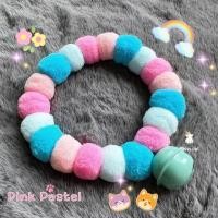 ราคา ปลอกคอปอมปอม พร้อมส่ง ปลอกคอปอมปอมน้องแมวสุดน่ารัก ปอมปอมพาสเทล (20116752158)