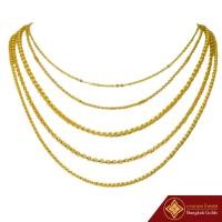 ราคา Bangkok Golds สร้อยคอ คละลาย น้ำหนัก 2 สลึง ทองคำแท้ 96.5% *ทองเยาวราช (26969524521)