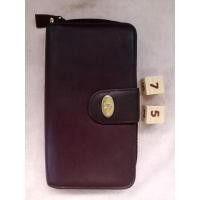 ราคา กระเป๋าสตางค์หนังแท้สีน้ำตาลเข้มaigner (18044918224)