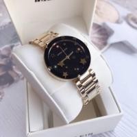 ราคา Anne Klein Women's Swarovski Crystal Accented Gold-Tone Bracelet Watch ขนาด 32 mm (1676930951)