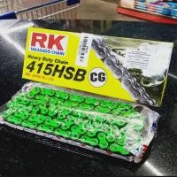 ราคา โซ่ (RK) เบอร์ 415 ขนาด 130 ข้อ สีเขียวสะท้อนแสง (ไม่มีโอริง ข้อต่อกิ๊ฟ) (7277359178)