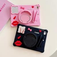 ราคา การ์ตูน Soft silcal gel สําหรับ iPad Mini 1 2 3 A1489 A1550 A1455, Soft Stand Cover Protector สําหรับ iPad Mini 4 5 6 7 A2133 A2568 A2996 + กระจก (45702611588)