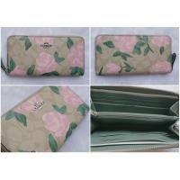 ราคา พร้อมส่ง ‼ ใหม่ (ป้ายราคาหาย) กระเป๋าเงินซิปรอบ ลายดอกกุหลาบสีชมพู ใหม่ล่าสุด - COACH F26290 (1033751163)