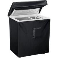 ราคา ฝาครอบช่องแช่แข็งหน้าอกสีดํา, หรูหรา กันน้ําตู้แช่แข็งครอบคลุมขนาดกะทัดรัดสําหรับ3.5ลูกบาศก์ฟุตหน้าอกตู้แช่แข็งปกสําหรับเปิด,กระเป๋าซิป,สา (51653152547)