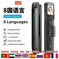 ราคา Graffiti WiFi ล็อค 3D Face Recognition Visual Cats Eye รหัสล็อคประตูทางเข้าล็อคลายนิ้วมือ Intercom สมาร์ท WiFi ระยะไกล (41676712768)