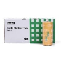 ราคา 3M 2688 (20ม้วน) Washi Tape Yellow กระดาษกาววาชิ สีเหลือง 50mm X 18m [20ม้วนต่อ1กล่อง] เทปกาวปิดพ่นสี สำหรับงานอุตสาหกรร (20279084855)
