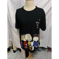 ราคา เสื้อยืดลายสนู๊ปปี้สีดำ (25842413110)