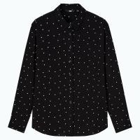 ราคา Rayon Printed Long Sleeve Blouse Uniqlo (24650191966)