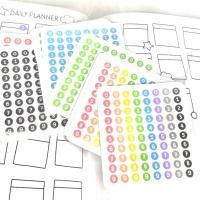 ราคา ST01 NUMBERIC STICKERS! สติกเกอร์ตัวเลข 0-9 จิ๋วๆ 1 เซตได้ 5 ใบ ขนาด 7mm 80 ดวง ตัวเลขละ 8 ดวง (26339516401)