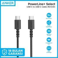 ราคา ANKER PowerLine Select+ สายชาร์จ USB Type C to C A8032 3ft 0.9m (29965198209)