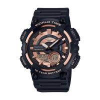 ราคา Casio Standard นาฬิกาข้อมือผู้ชาย สายเรซิ่น รุ่น AEQ-110W,AEQ-110W-1A3 - สีดำ (921779301)