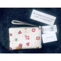 ราคา Coach มือ1 กระเป๋าคล้องแขน 1 ซิป S ลายพิเศษ คริสมาส พร้อมการ์ด (15244992689)
