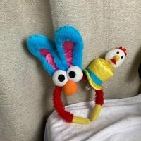 ราคา ( USED พร้อมส่ง ) ที่คาดผม เอลโม่ USJ Sesame Street Hairy Headband Elmo Universal studios Japan (25306925439)