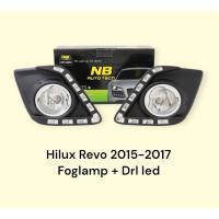 ราคา ไฟตัดหมอก ไฟเดไลท์ Revo 2015 2016 2017 Foglamp Drl hilux Revo (28172920359)