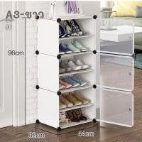 ราคา ตู้เก็บรองเท้า (แนวตั้ง) ชั้นวางรองเท้า (A1-A6) ปรับ DIY ได้ พลาสติกเหนียว (23540835254)