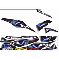 ราคา / YAMAHA MIO M3 125 สติ๊กเกอร์ใหม่ / แถบแถบตัวแปร YAMAHA ALL MIO M3 125 VARIATIONS OF MIO M3 สติ๊กเกอร์ VARIATIONS OF SIMPLE MOTIF LINES / M3 POLET MOTORCYCLE BODY STRIPING (58052161759)