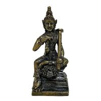 ราคา พระวิษณุกรรม พระวิศวกรรม บรมครูแห่งช่างประทับนั่งถือจอบและลูกดิ่ง วัสดุทองเหลือง สูง 3.9 ซม. Home Decor by Boss (18183083475)