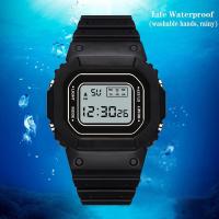 ราคา Montre Homme 2023 Digital LED นาฬิกาข้อมือผู้ชายอิเล็กทรอนิกส์ Digital Illuminator นาฬิกาผู้ชาย (42016970173)