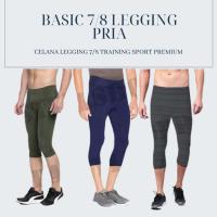 ราคา Oppa Style Shop BASIC 7/8 LEGGINGS FOR MEN 7/8 TRAINING SPORT LEGGING PANTS (21722756514)