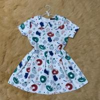 ราคา เดรสลายโดนัท ป้ายNatnicha ไซส์M มือสอง (22920258190)