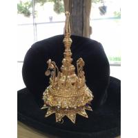 ราคา ลดราคาพิเศษ⚡️พร้อมส่ง #เครื่องประดับ เครื่องประดับไทย (ชฏาครอบผมทรงเจดีย์) สีทองประดับเพชร ใหม่ (350743911)