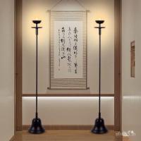 ราคา ย้อนยุคเหล็กหล่อเชิงเทียนเนยโคมไฟเหล็กผู้ถือโคมไฟครัวเรือนพระพุทธรูปด้านหน้าเชิงเทียนชั้น ข & ข โรงแรมสไตล์เงียบน้ํามันเก่าโคมไฟ เรา6 (57952379645)