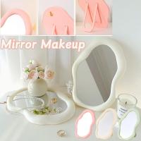 ราคา Cloud กระจกแต่งหน้า Cermin กระจกแต่งหน้ากระจกพับได้กระจกโต๊ะเครื่องแป้งสามารถขาตั้งหรือแขวนกระจกกระจกกระจกกระจกกระจกกระจกกระจกส่องกระจก (45450250137)