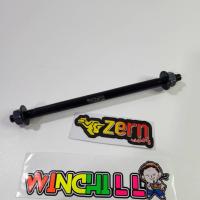 ราคา แกนล้อหน้า พอช สีดำ ใส่สวิงอาร์มย่อ / สวิงอาร์มยืด WAVE110i / WAVE125 / DREAM SUPERCUB / DASH / NOVA ใส่เวฟได้ทุกรุ่SAJA (43518855189)