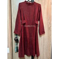 ราคา เดรสแดง กำมะหยี่ สีแดงกำลังสวยค่ะ (26057131266)