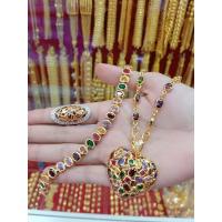 ราคา #เซตพลอยนพเก้า#สร้อยคอนพเก้า (11604508331)