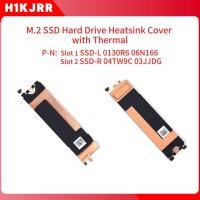 ราคา M.2 SSD ฮาร์ดไดรฟ์ฮีทซิงค์ความร้อนสําหรับ Dell XPS 15 9530 9520 9510 9500 P/N: ช่อง 1 SSD-L 0130R6 06N166-Slot 2 SSD-R 04TW9C 03JJ (56201473016)