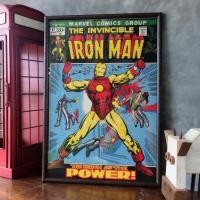 ราคา รูปโปสเตอร์พร้อมกรอบรูป รูป iron man ไอรอนเเมน ขนาด 13 x 19 นิ้ว (24303863844)