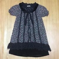 ราคา เดรส Axesfemme สีดำ ชีฟองลายดอก กำมะหยี่ ลูกไม้ แบรนด์ญี่ปุ่น japan แท้ (1837338153)