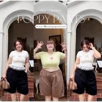 ราคา Poppy Pants - กางเกง5ส่วนผ้าลูกฟูกสาวอวบ (42457331340)
