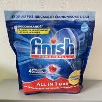 ราคา Finish Powerball All in 1 max (45 Pcs) กลิ่นเลมอน ก้อนล้างจานฟินิช สำหรับเครื่องล้างจานอัตโนมัติ แท้100% (18709301455)