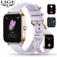 ราคา LIGE แฟชั่นสมาร์ทนาฬิกา BT Call Custom Dial กระจกโค้งหรูหราสร้อยข้อมือผู้หญิงสุขภาพ Monitor Lady ของขวัญนาฬิกา Smartwatch ผู้หญิง (43171842944)