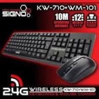 ราคา SIGNO Wireless Keyboard+Mouse รุ่น KW-710+WM-101 (7638981799)
