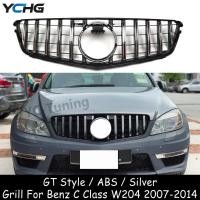 ราคา W204 GT Style Front Bumper Grill For Mercedes Benz C Class W204 Sedan Coupe C180 C200 C250 C300 C35 (58152319173)