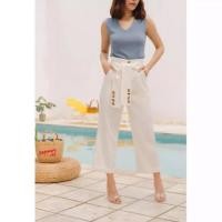 ราคา New but wash Copper.bkk chloe pants in white SzL (3410787066)