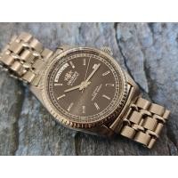 ราคา นาฬิกา Vintage Orient President Day/Date Auto Watch Rare Black Dial สภาพสวย มือสอง. (29034839335)